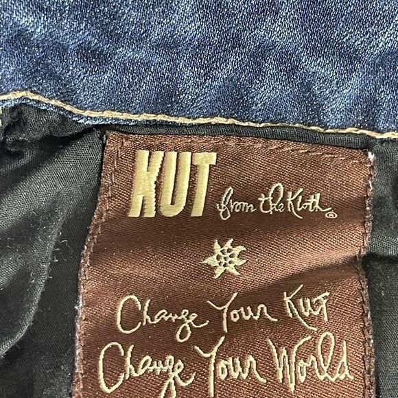 Kut From The Kloth Busted Knee Jeans Sz 6 - Picture 4 of 12
